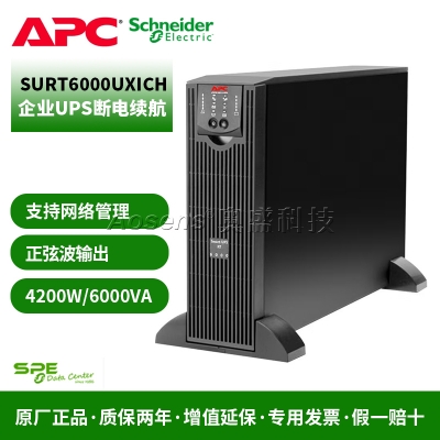 APC SURT6000UXICH UPS不間斷電源 4200W/6000VA 長機 在線式 0切換