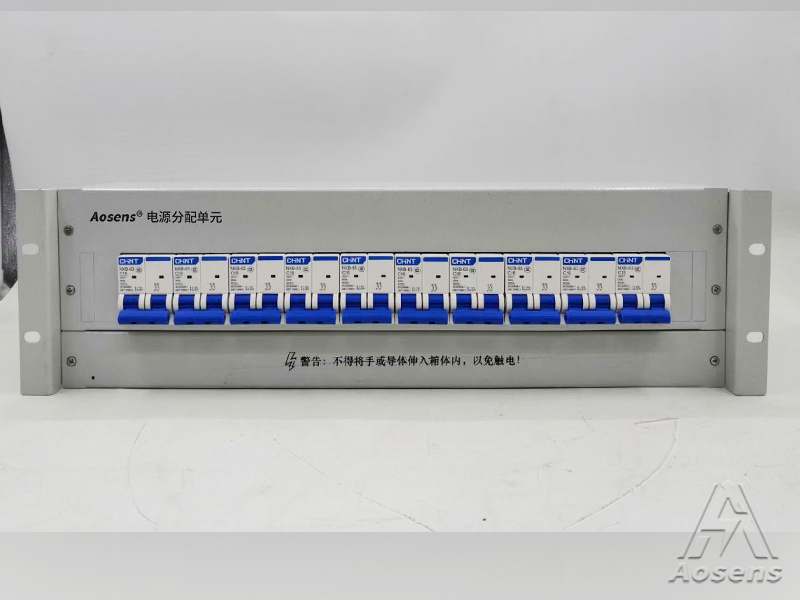 3U正泰交流19英寸配電單元10回路電信灰